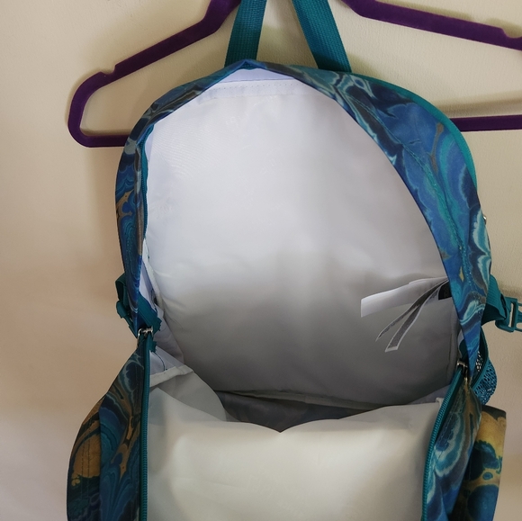 Jansport Backpack Main Campus Marble Mood Deep Lake Blues Greens NWT